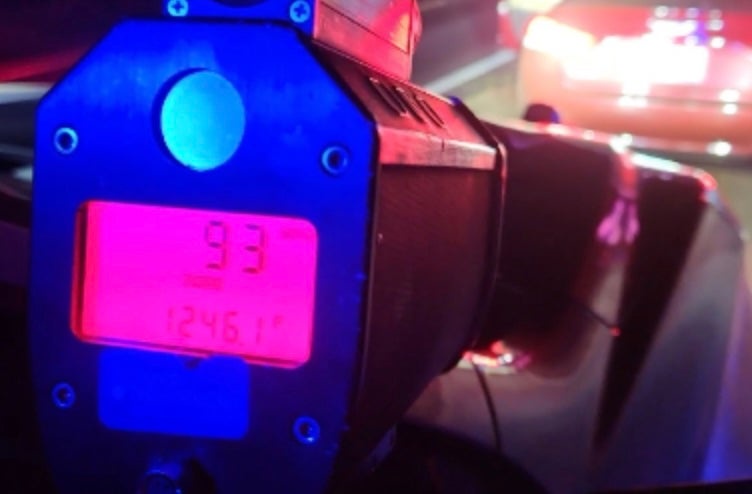 Another driver was arrested after going 93 mph in a 50 mph zone on his way to church, police said (AZDPS Highway Patrol)