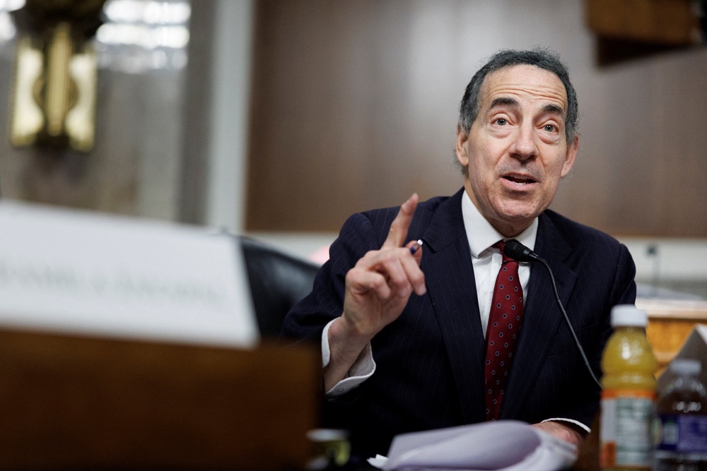 Jamie Raskin, ranking Democrat, said it was unclear if the payments were “a corrupt attempt to slide cash to friends” or if they were made “to ensure silence” from agents who “witness your inebriation,” referring to allegations of Patel drinking on the job (Reuters)
