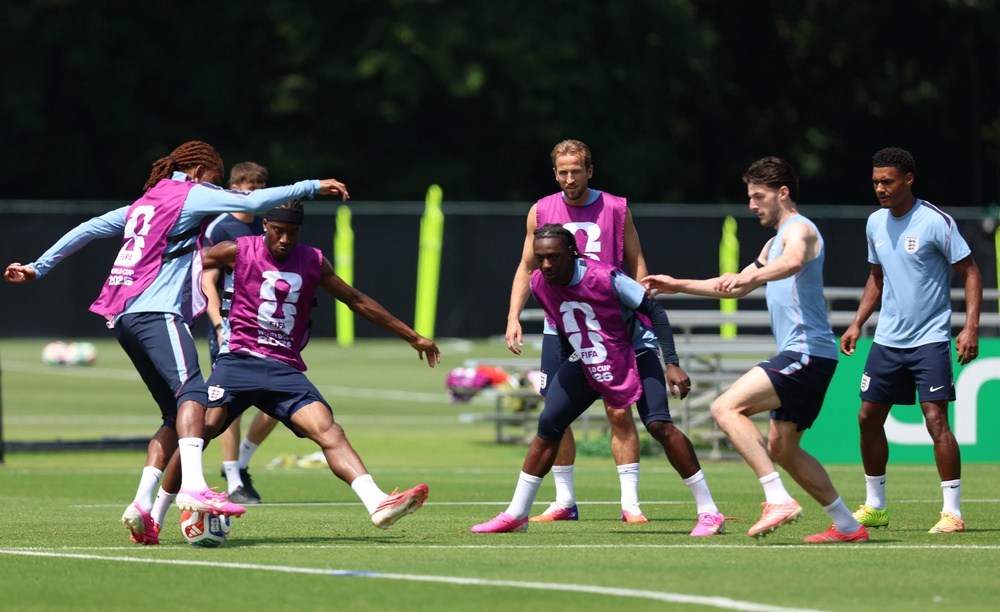 England have settled into their World Cup base in Kansas as anticipation grows for the start of their tournament (Reuters)