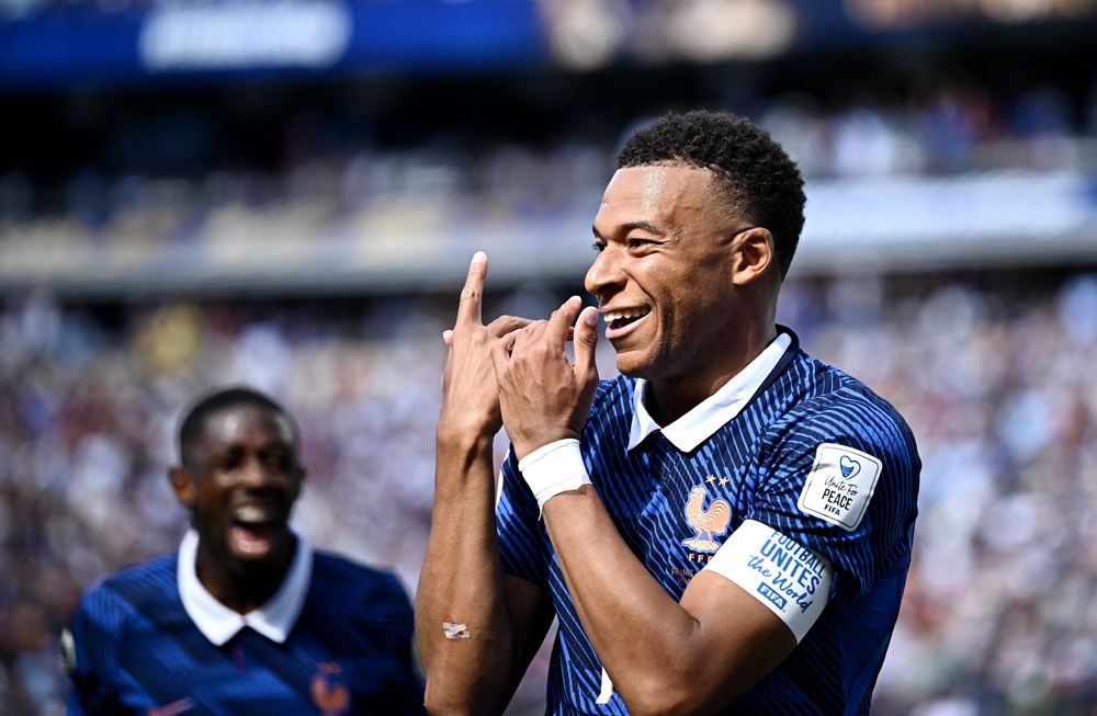 Kylian Mbappe was subpar in the first half but instrumental in the second (Reuters)