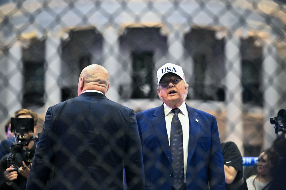 Secret Service, FBI and other law enforcement partners intercepted an alleged plot to attack government officials at the White House UFC Freedom 250 event over the weekend – which celebrated President Trump’s birthday and America’s 250th anniversary (AFP/Getty)