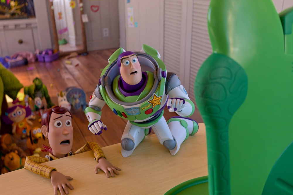 Toy Story 5 centres on the toys confronting a new threat to playtime as Bonnie becomes increasingly attached to a tablet-like device called Lilypad (Disney/Pixar)
