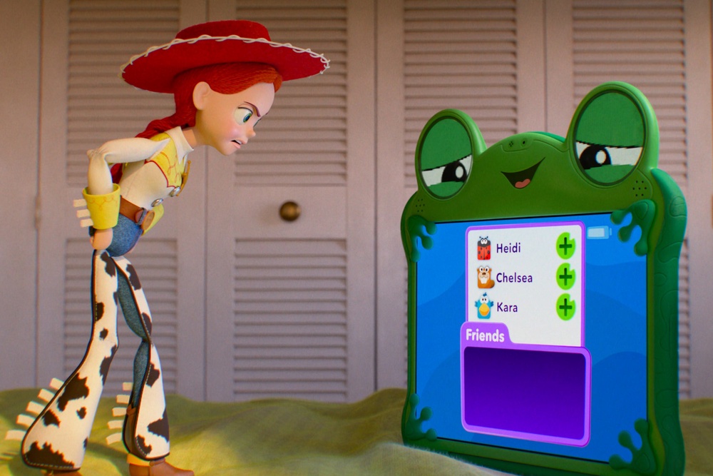 Jessie and Lilypad, voiced by Joan Cusack and Greta Lee respectively (Disney/Pixar)