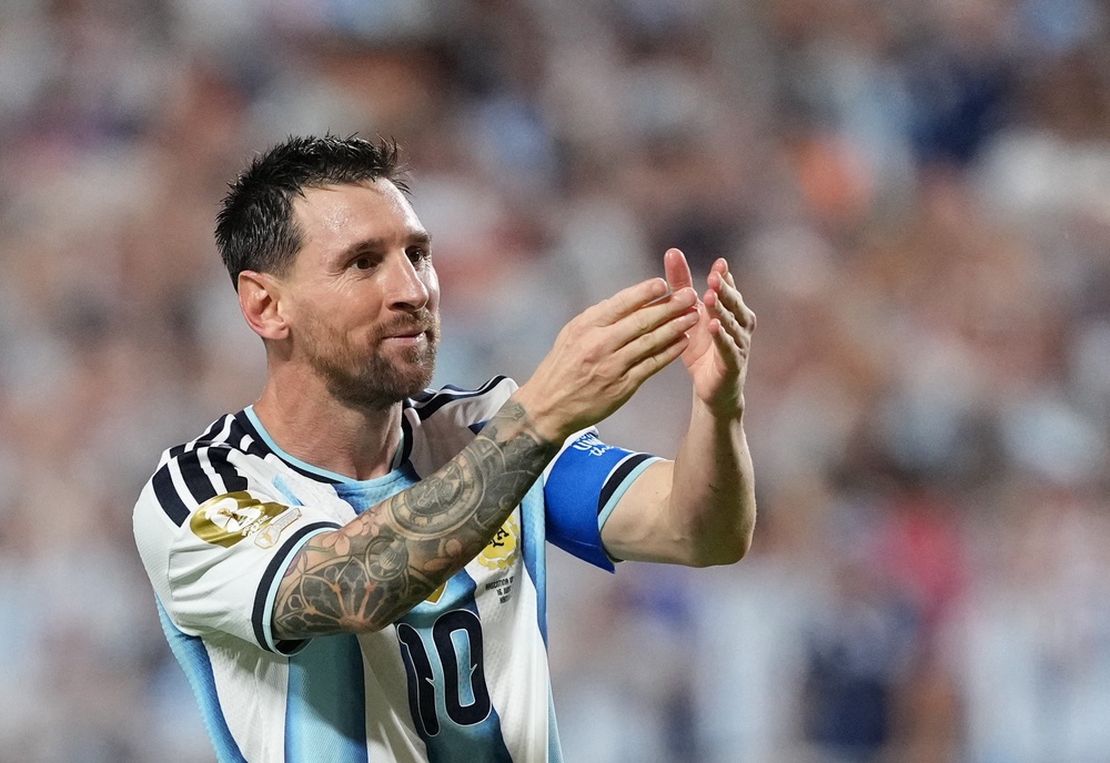 Image from: Argentina vs Algeria LIVE: Lionel Messi equals Miroslav Klose’s World Cup record with thrilling hat-trick