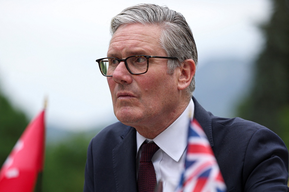 Prime Minister Sir Keir Starmer during the G7 summit in Evian, France (Isabel Infantes/PA) (PA Wire)