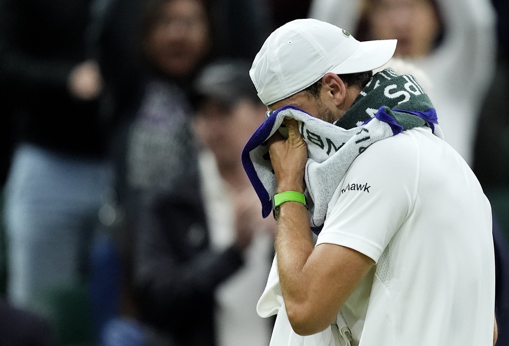 Grigor Dimitrov suffered an injury while leading Jannik Sinner in last year’s quarter-finals (PA Archive)