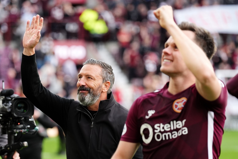 Mark McGhee believes Hearts will have no trouble adapting to life without Rangers-bound duo Derek McInnes and Lawrence Shankland (PA)