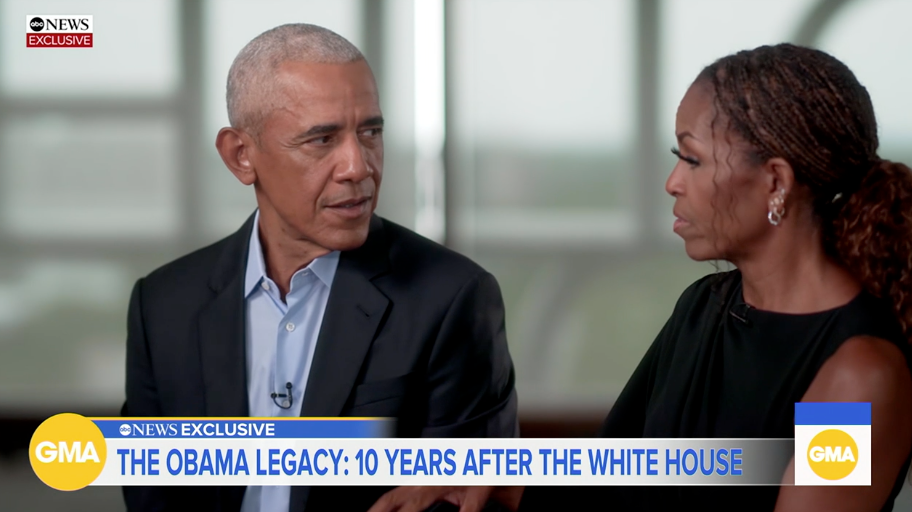 The 44th president admitted in the interview that while in office, he felt like he was making ‘a mistake a day’ (Good Morning America/ABC News)