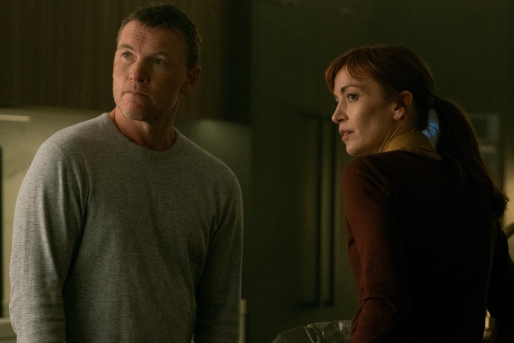 Worthington and Britt Lower in ‘Harlan Coben’s I Will Find You’ (Netflix)