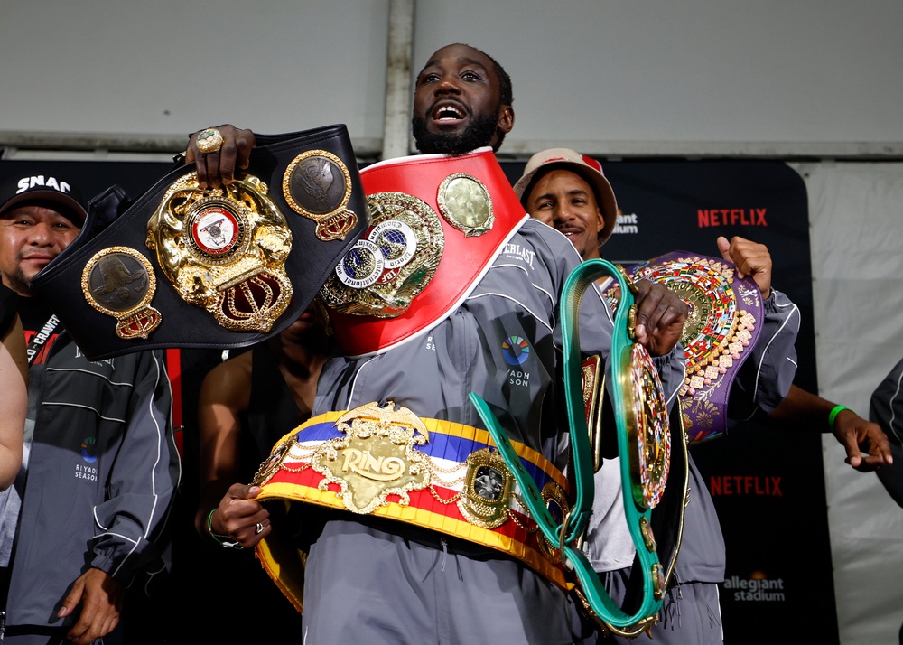 Terence Crawford was undisputed at three weights before retiring (Getty)