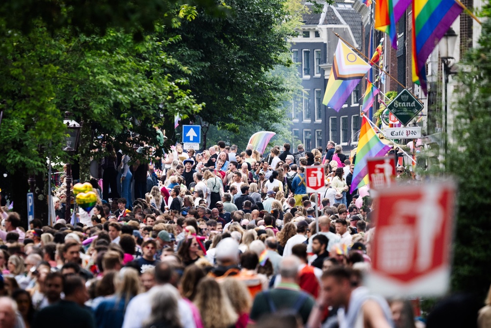 The residents of Amsterdam turn every street into a party during Pride (Jon Haywood)