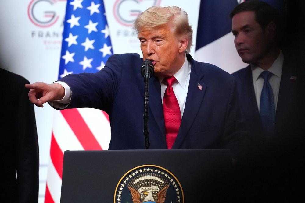 The US president said he'll blame Vice President JD Vance if the new ceasefire deal with Iran doesn't work out (AP)