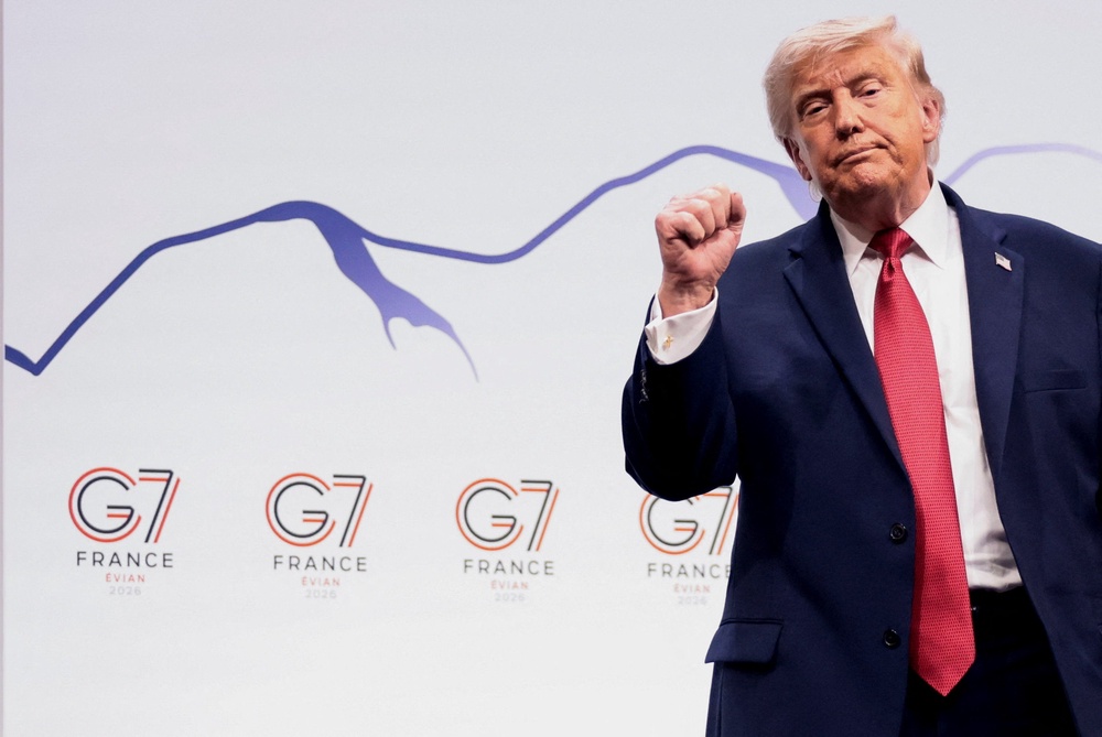 Trump repeatedly touted himself as ‘brilliant’ while bashing predecessors Barack Obama and Joe Biden at a moment he was expected to be touting his Iran deal (Reuters)