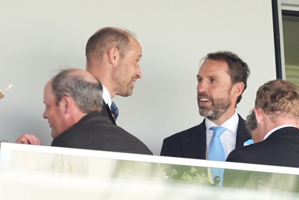 The Prince of Wales speaking to Sir Gareth Southgate at Royal Ascot (Aaron Chown/PA) (PA Wire)
