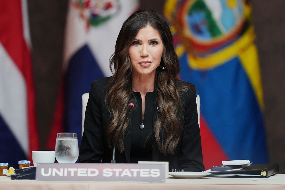 Mullin was previously applauded for changing the mood at DHS after Noem’s ‘chaotic’ regime ended in tears (AFP/Getty)