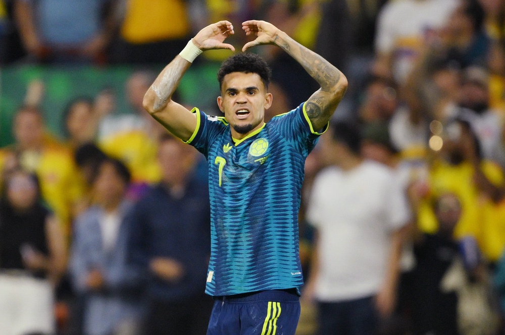 Luis Diaz of Colombia celebrates (Getty)