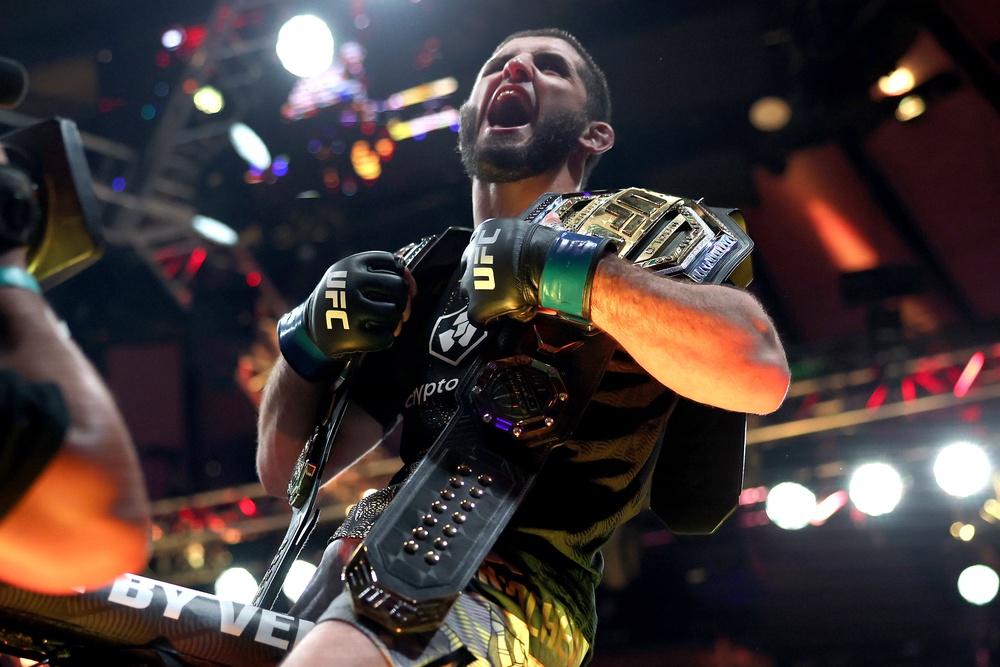 Islam Makhachev is a two-weight UFC champion (Getty)