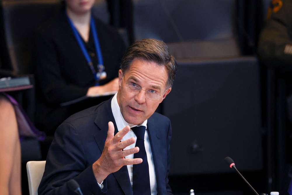 Mark Rutte affirmed European allies were looking to replace kit that the US was withdrawing from Nato contributions (Reuters)