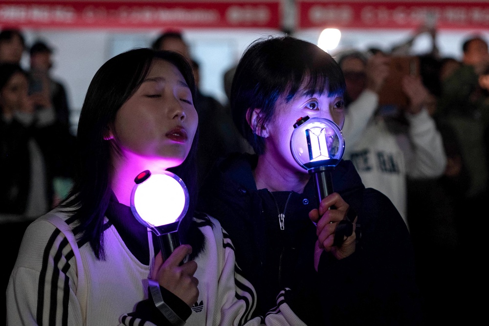 Before the concert, Busan authorities and religious groups opened up low-cost alternatives for concertgoers priced out of commercial accommodation (AFP/Getty)