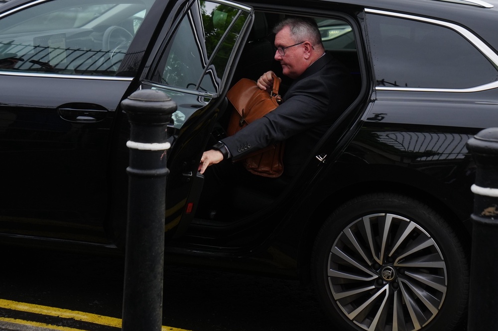 Sir Jeffrey Donaldson denies 18 sex offences allegations (Brian Lawless/PA) (PA Wire)