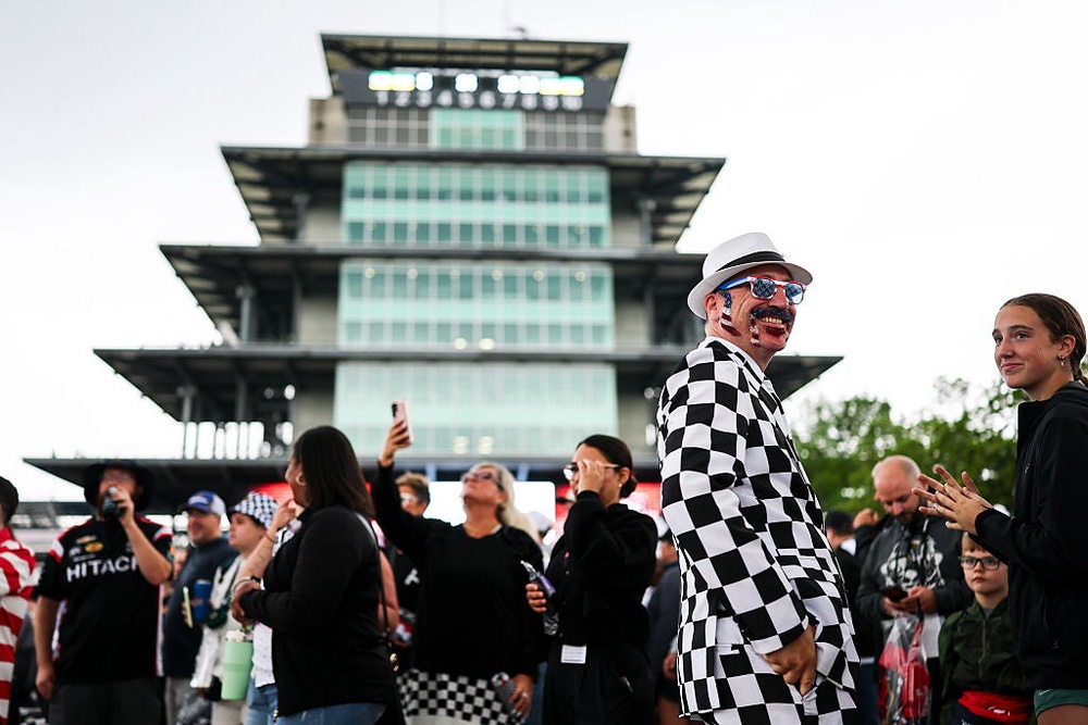 Crowds gather for the Indianapolis 500 at Indianapolis Motor Speedway on May 24, 2026 in Indiana. While Indiana ranked No. 1 for affordability, Iowa, South Carolina, Texas and North Carolina followed close behind (Getty Images)