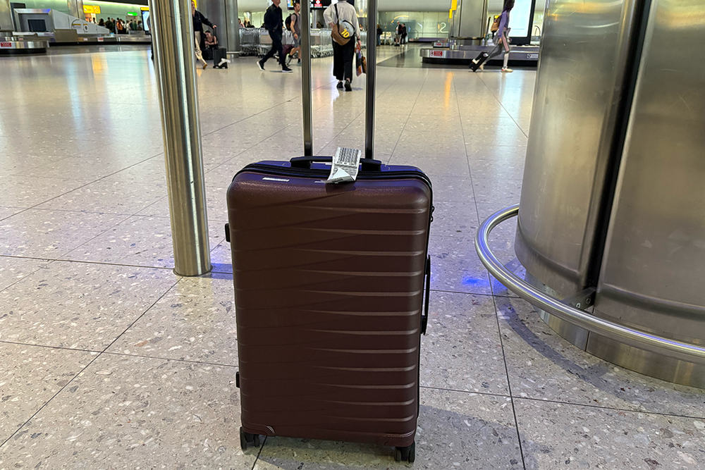 The Oslo suitcase has a sturdy and durable outer shell (Sabrina Sahota/The Independent)