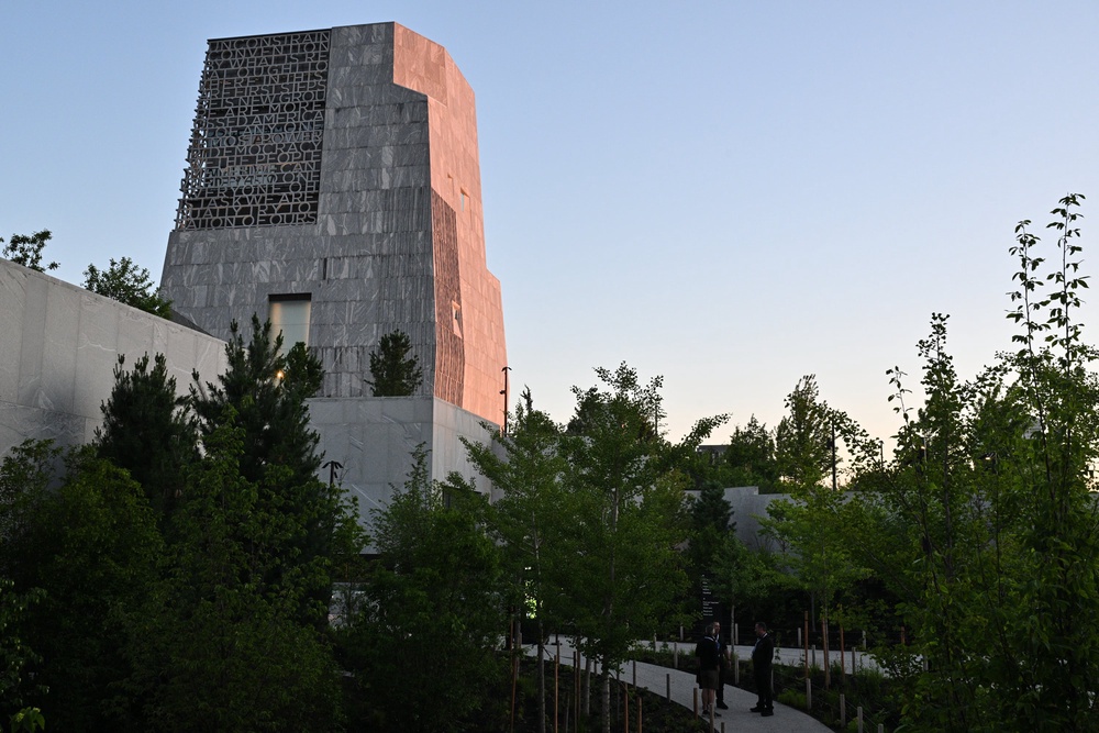 The Obama Presidential Center is on a 20-acre campus on the South Side of Chicago (AP)