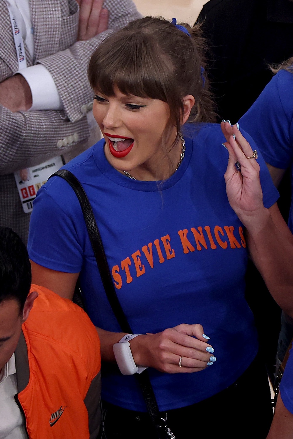 Taylor Swift recently attended a Knicks game at Madison Square Garden, where she’s reportedly getting married next month (Getty Images)