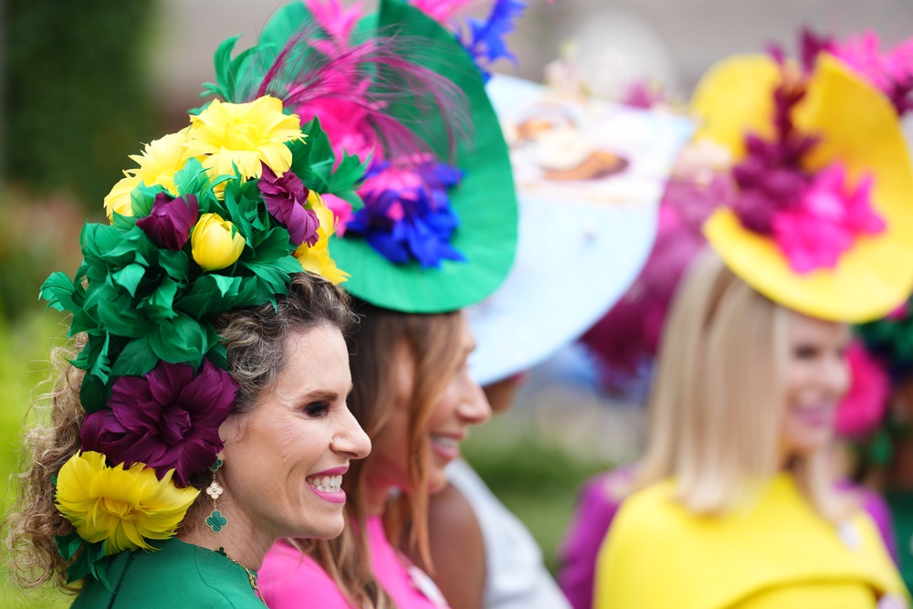 Racegoers on Ladies Day (John Walton/PA) (PA Wire)