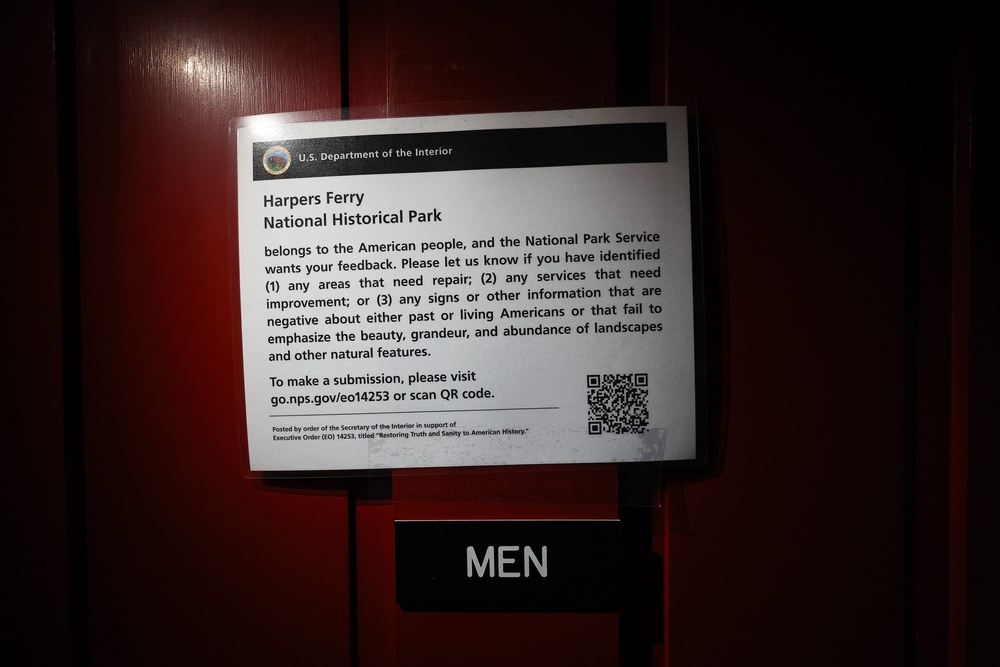 Park visitors were also asked to report any signs or exhibits that they believe portray ‘negative’ things about US history, though the complaint lines were flooded with comments criticizing the administration (Getty)