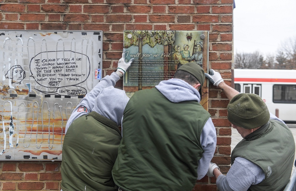 The Trump administration is appealing an order to restore park signage, which officials said is a ‘herculean’ task that won’t be done by July 4 (Getty)