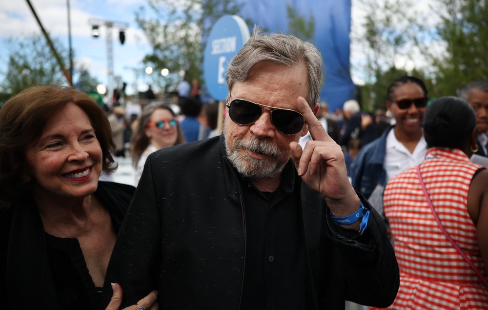 Mark Hamill and his wife Marilou York are attending Thursday's grand opening in Chicago (Getty)