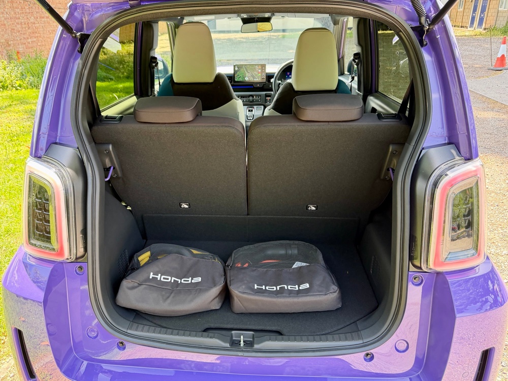 The Honda Super-N's boot is tiny, but the low sill helps and the height means big loads can be carried with the rear seats down (Steve Fowler)