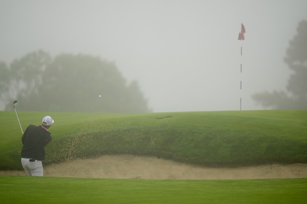 Fog forced an early delay to Thursday’s play (Seth Wenig/AP) (AP)