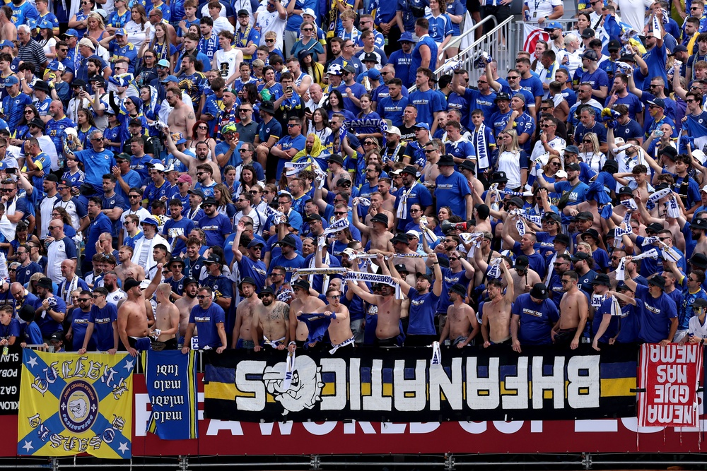 Bosnian fans have turned out in their numbers for the tournament (Getty)