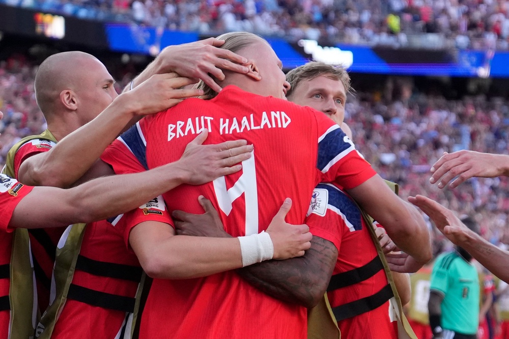 The distinctive font for player names and numbers draws inspiration from runic writing (AP Photo/Charles Krupa)