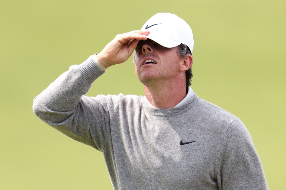 Rory McIlroy did suffer a frustrating end to his round with back-to-back birdies (Getty)