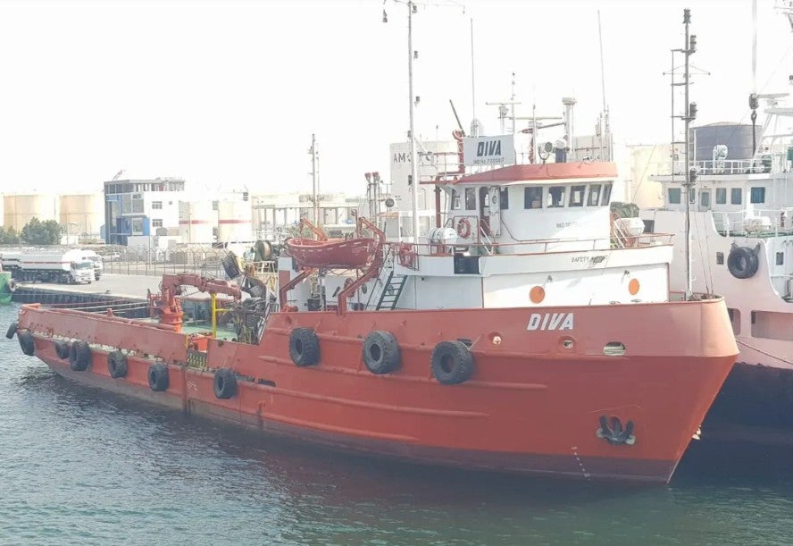 Diva, the vessel on which Rex Pereira was stranded in Basra, Iraq, when the war unfolded (Marine Traffic)