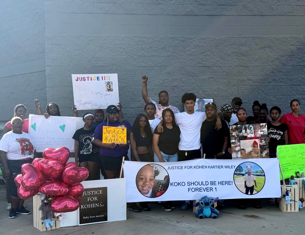 Kohen’s mother, Vellesiya Wiley, said her son and her friend, who was driving, were hit by gunfire (Marquell Bridges via AP)