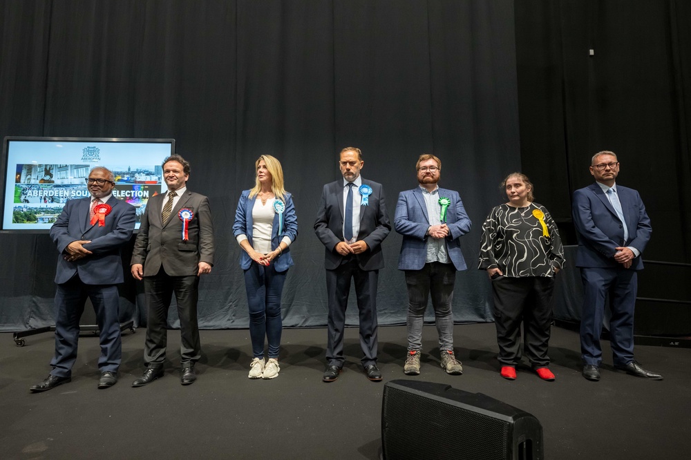 The candidates in the Aberdeen South by-election await the results (Michal Wachucik/PA Wire) (PA Wire)