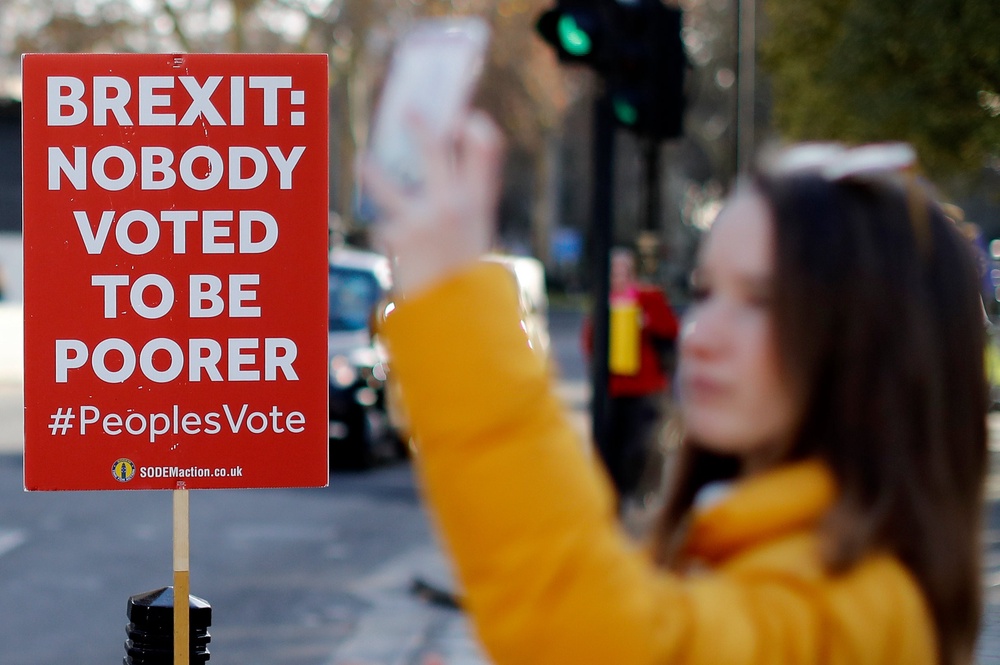 The economic impact of the vote to leave has been one of the key arguments from those calling for Britain to rejoin the bloc (AFP/Getty)