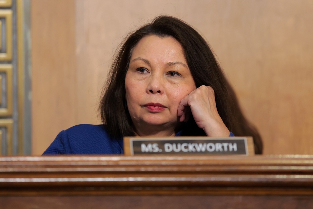 Illinois Senator Tammy Duckworth has said the 250-foot arch would pose a danger in the airspace around Washington DC given its proposed heigh (Getty)