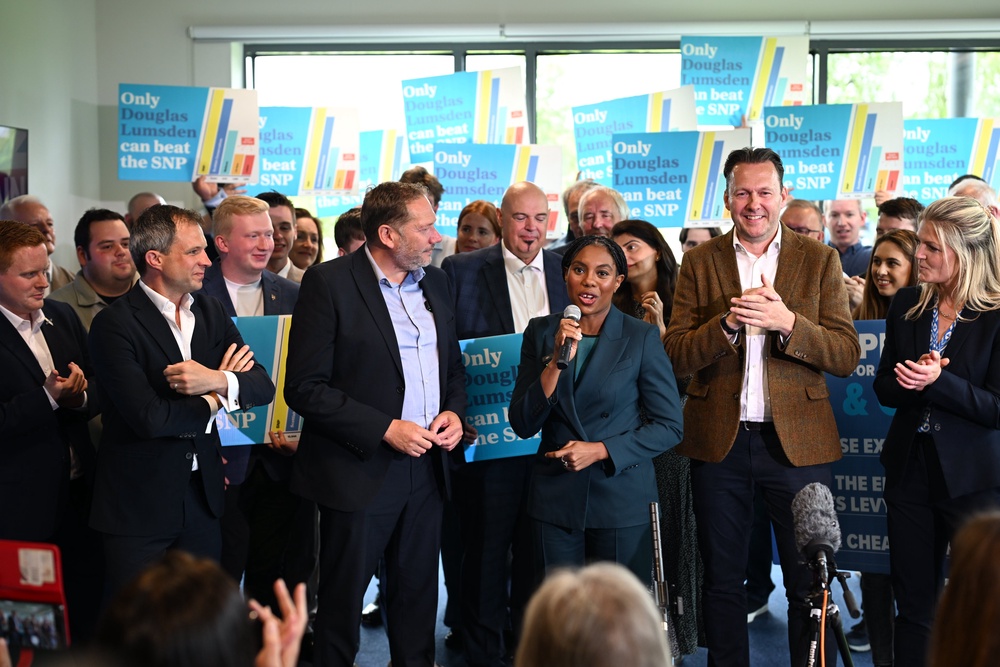 Kemi Badenoch’s victory in Aberdeen South has been a boost for the Tories (PA)