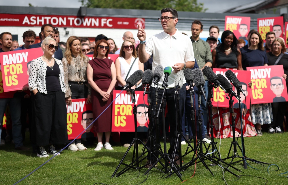 Andy Burnham has called for a 'new path for Britain' (AFP/Getty)