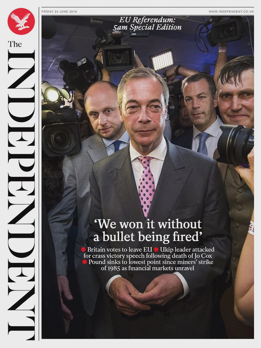 The Independent's 5am special edition on referendum night (The Independent)