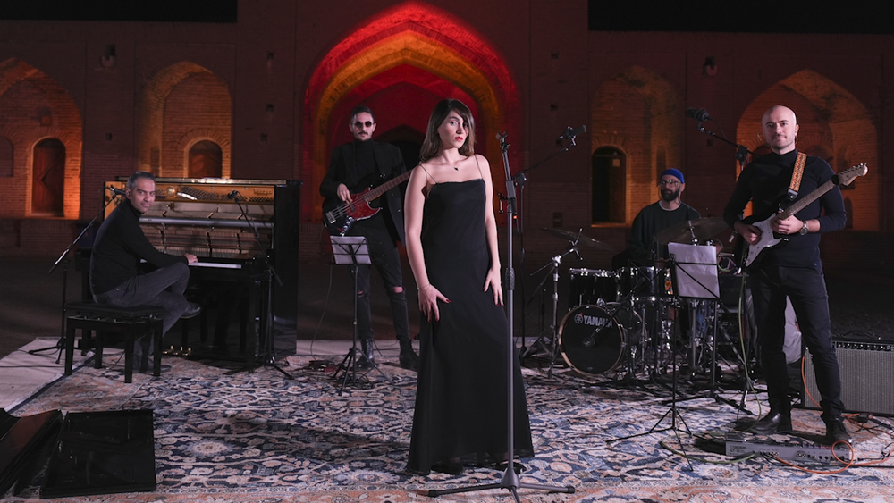 Parastoo Ahmadi and eight other artists have been banned from leaving the country and punished for ’vulgar and immoral content’ (Tahmineh Monzavi)