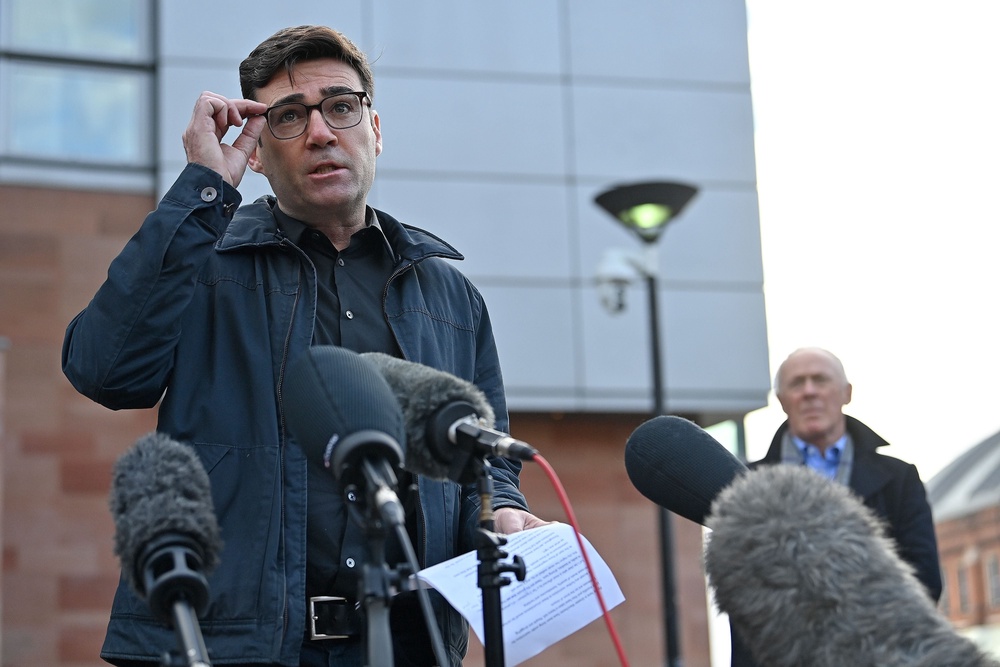 The workwear jacket worn for his Covid speech later ended up in a museum (AFP/Getty)