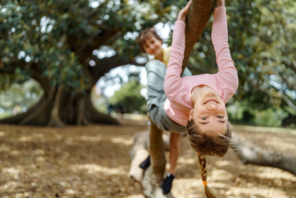 Leatherbarrow says making outdoor play feel easy and familiar often helps young children feel happy to choose it rather than staying inside on a device (Getty/iStock)