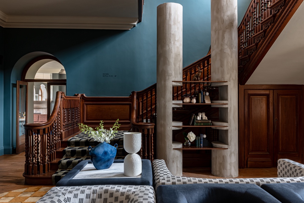 The sumptuous reception area at Cowley Manor Experimental (Mr Tripper)