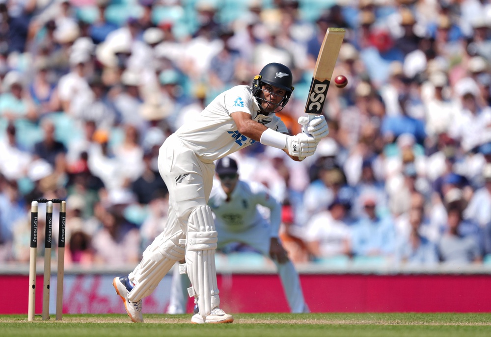 Rachin Ravindra was reprieved early in his innings (Ben Whitley/PA) (PA Wire)